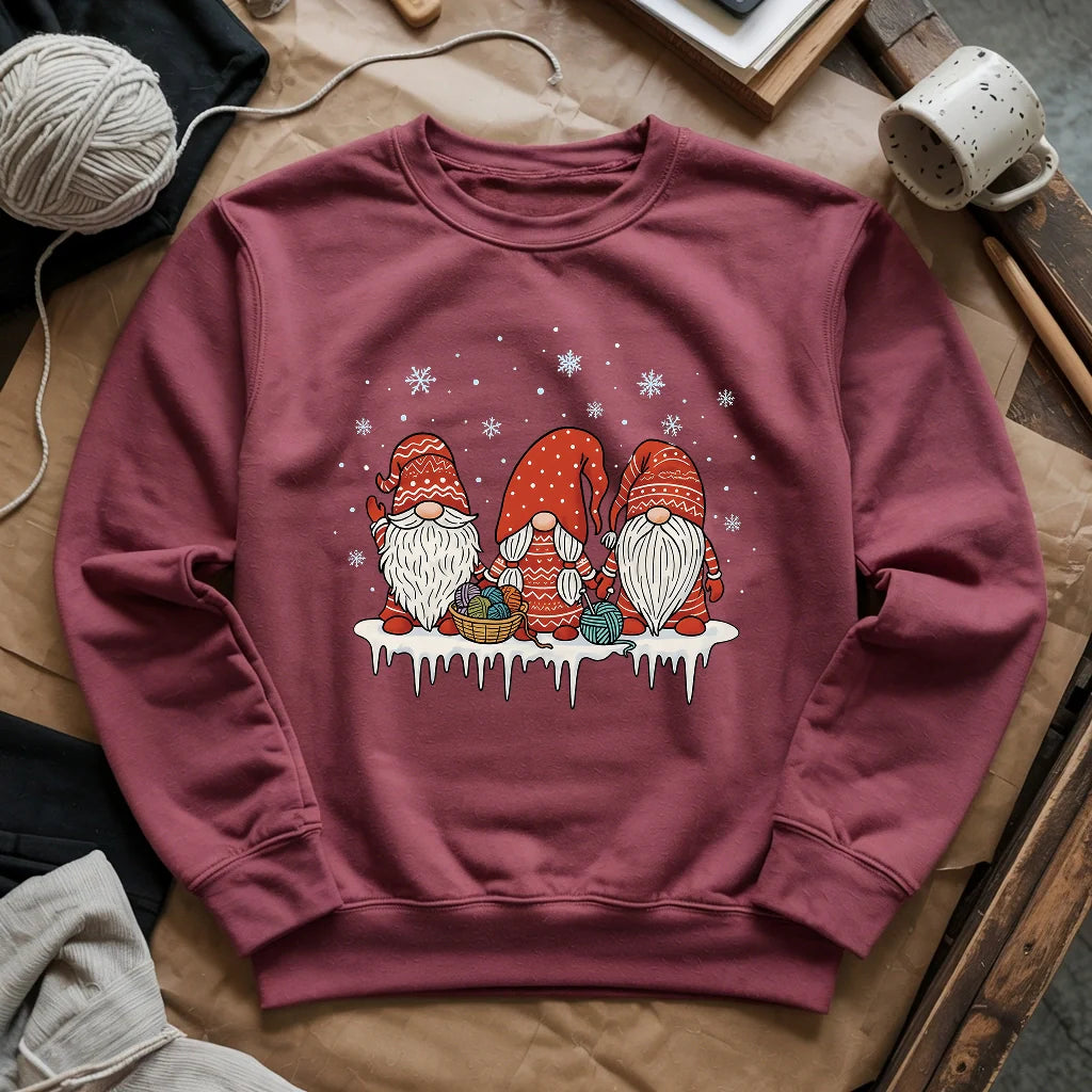 Three Knitty Gnomes Sweatshirt