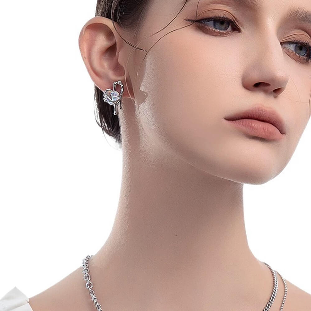 Melted Heart Earrings