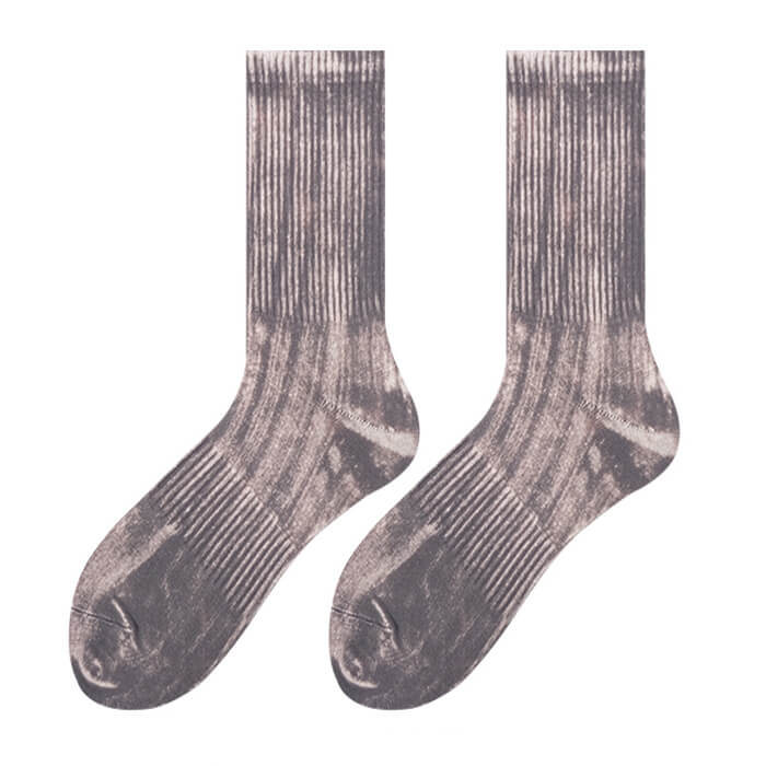Metallic Ribbed Socks