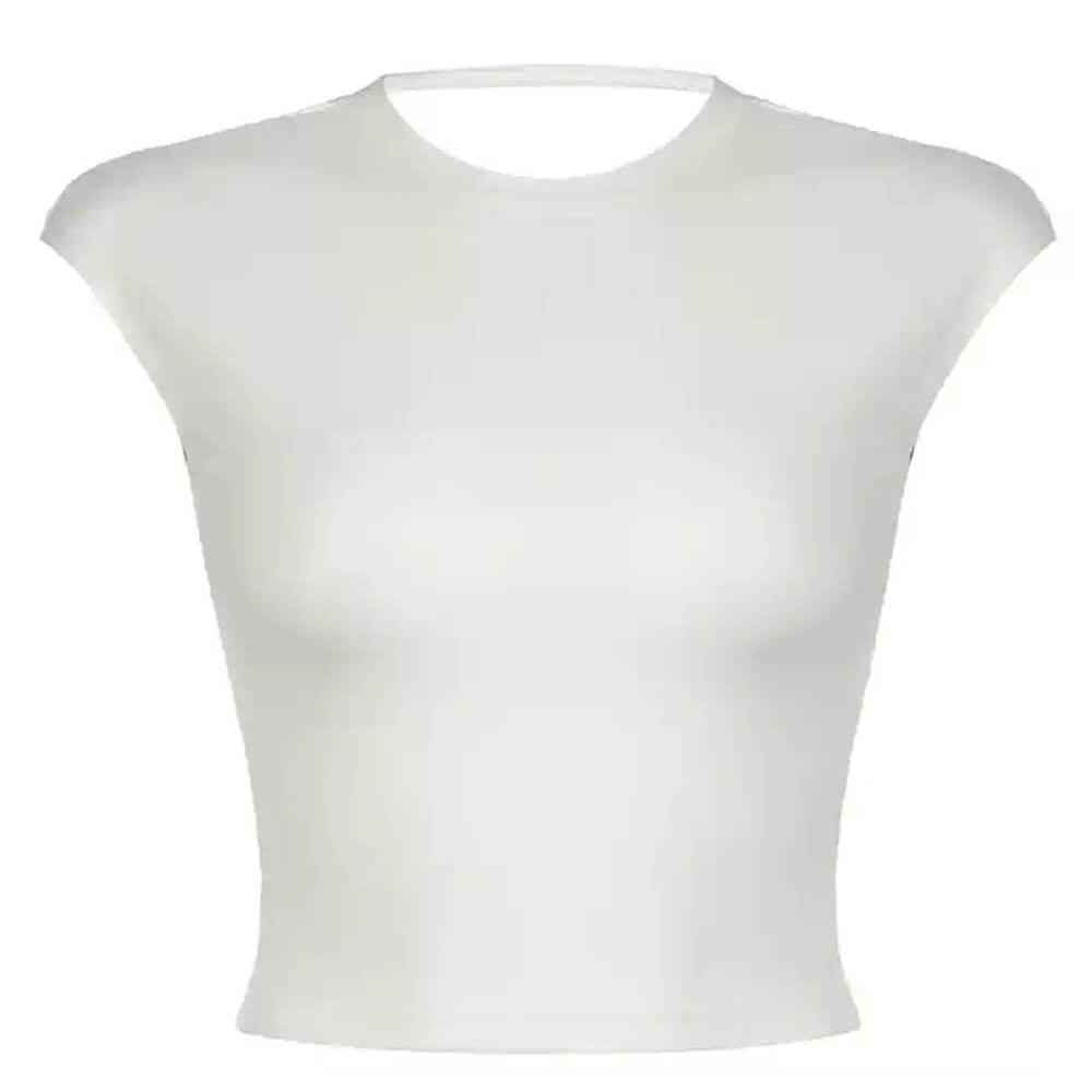 Old Money Open Back Crop Top