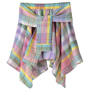 Secret Crush Pastel Plaid Skirt