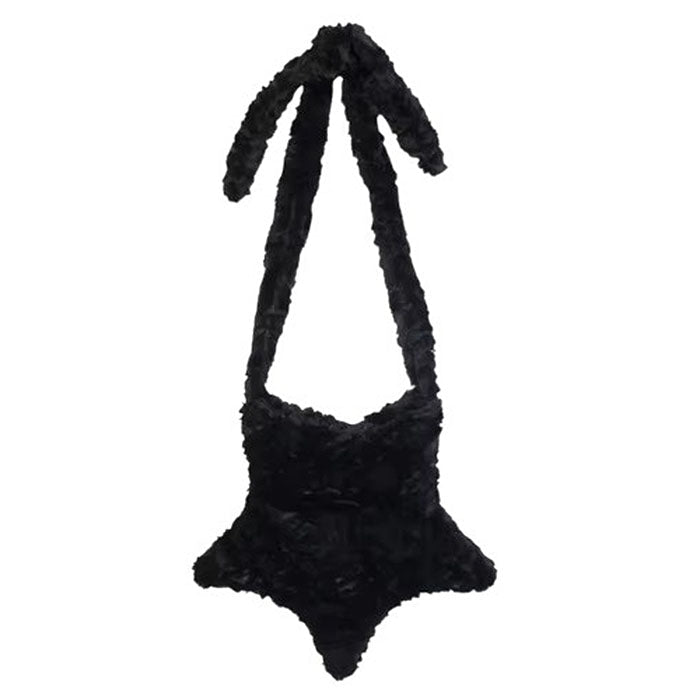 Pastel Star-Shaped Fuzzy Bag