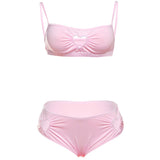 Pink Heart Cutout Lingerie Set