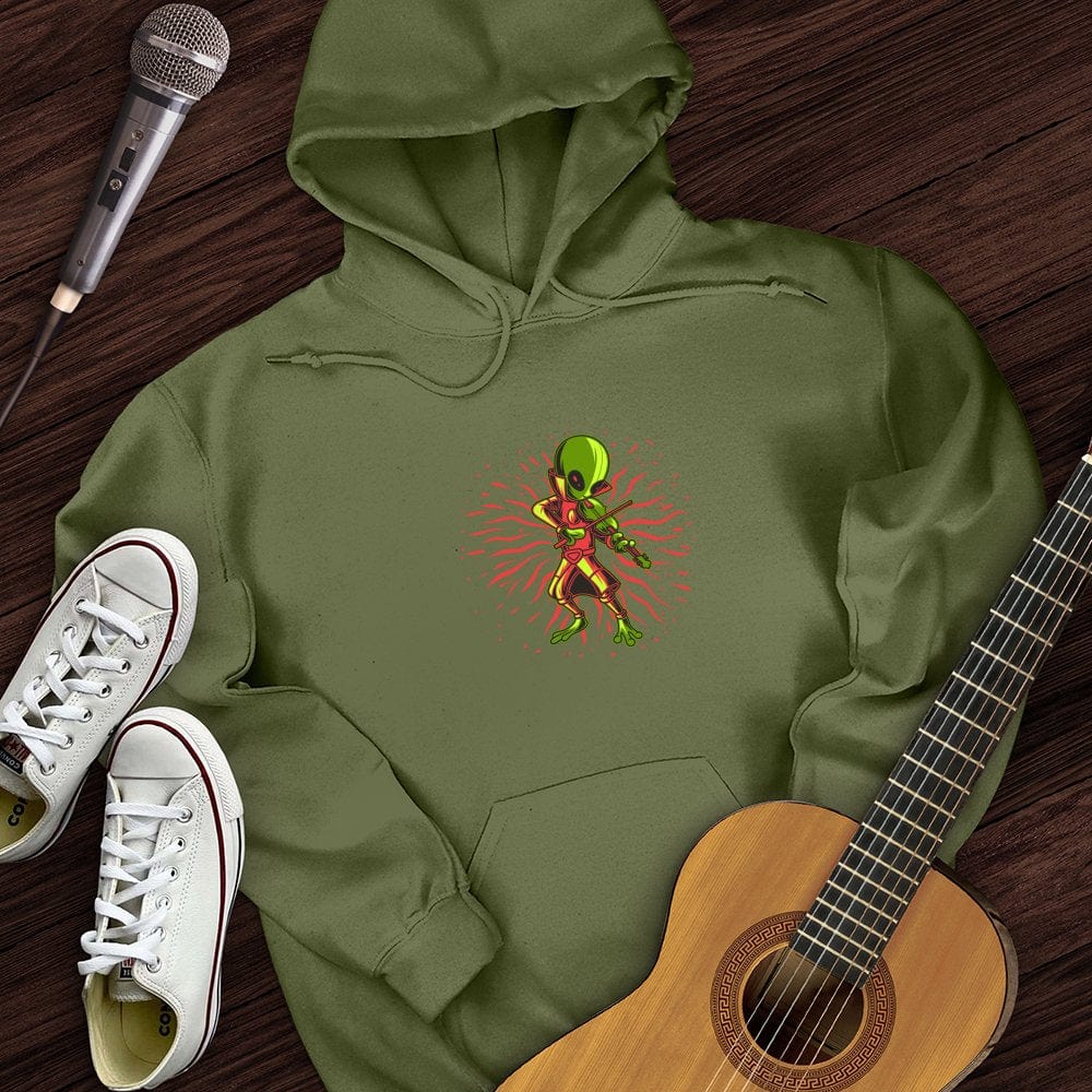 Alien Playing Violin Hoodie