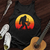 BigFoot Playing Sax Tank Top