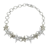 Silver Star Y2K Choker Necklace
