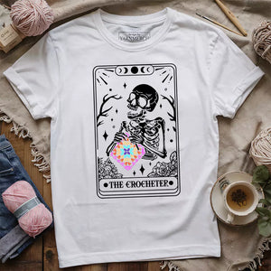 Skeleton Crocheter Tarot T-shirt