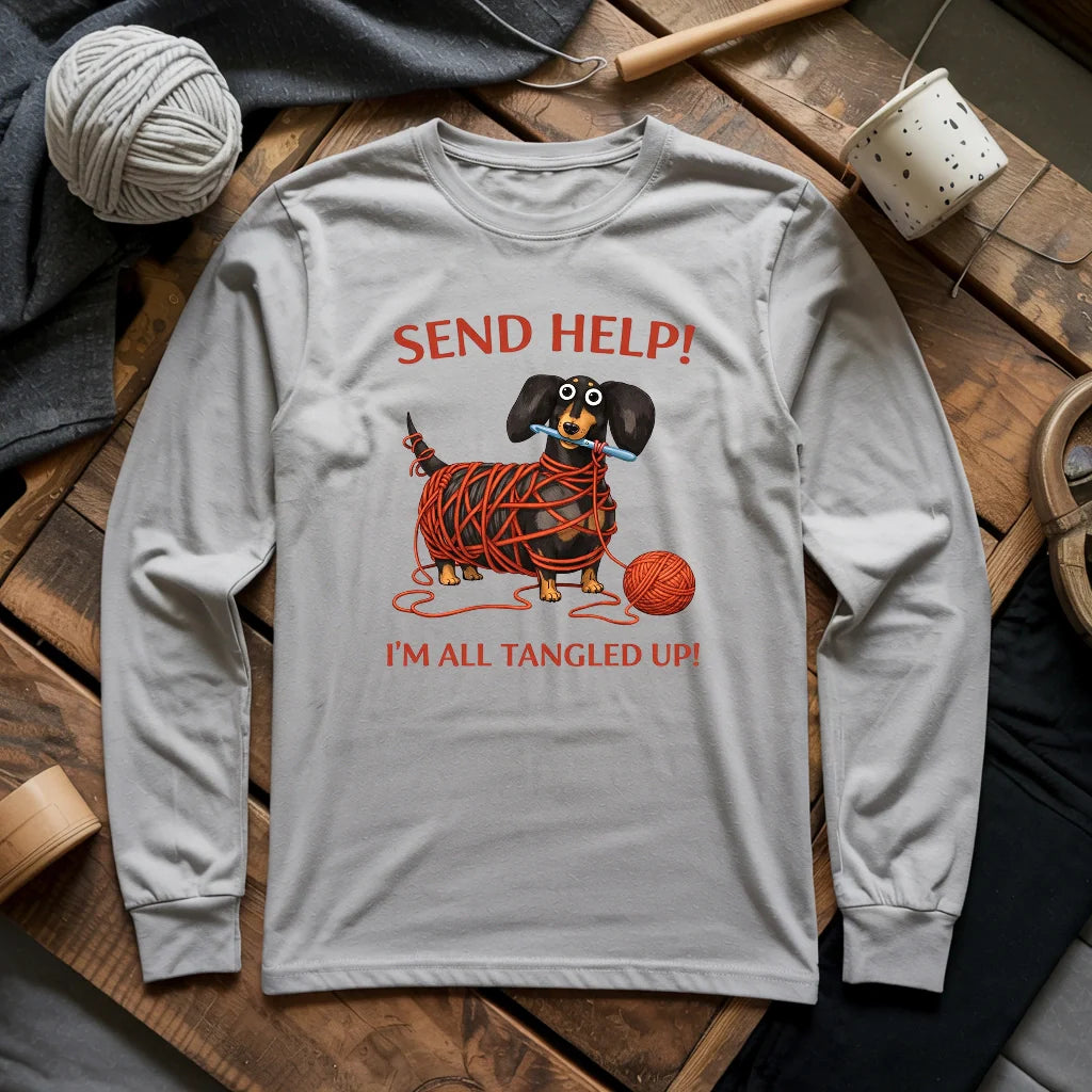 Tangled In Yarn Long Sleeve T-shirt