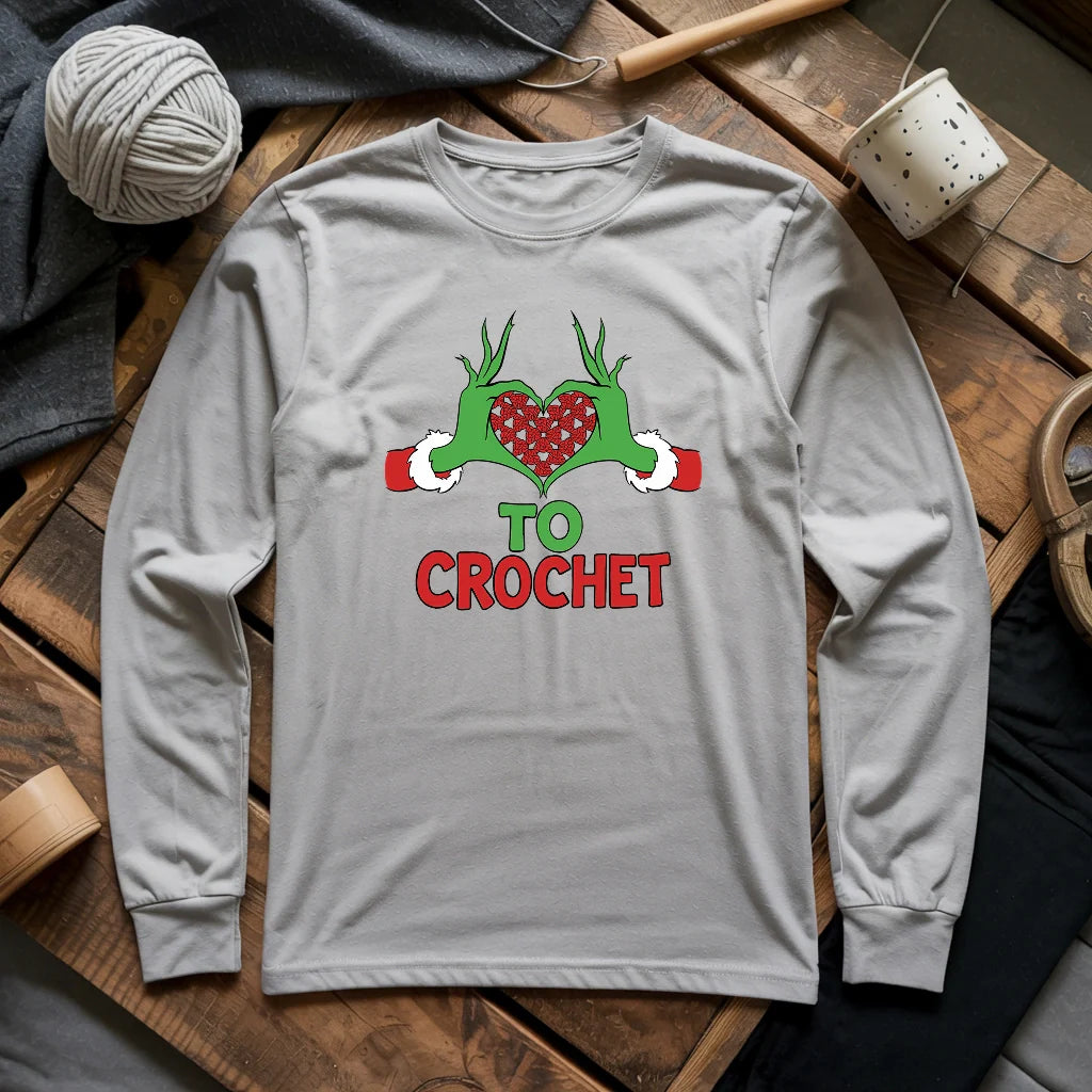 Yarnville Heart Long Sleeve T-shirt