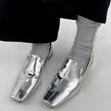 Dancing Life Square Toe Flat Loafers