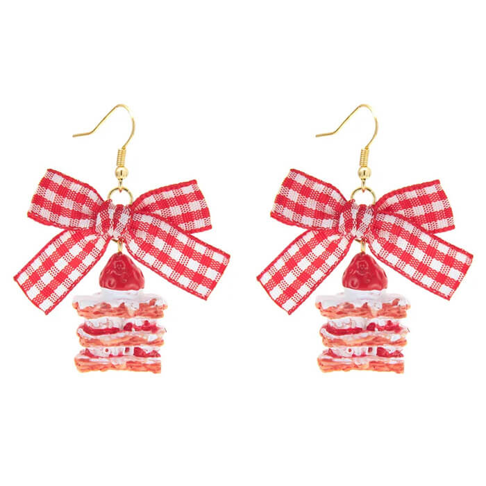 Strawberry Cake Earrings