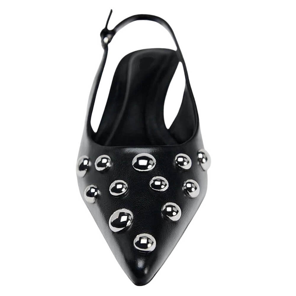Rebel Muse Stud Slingback Heels