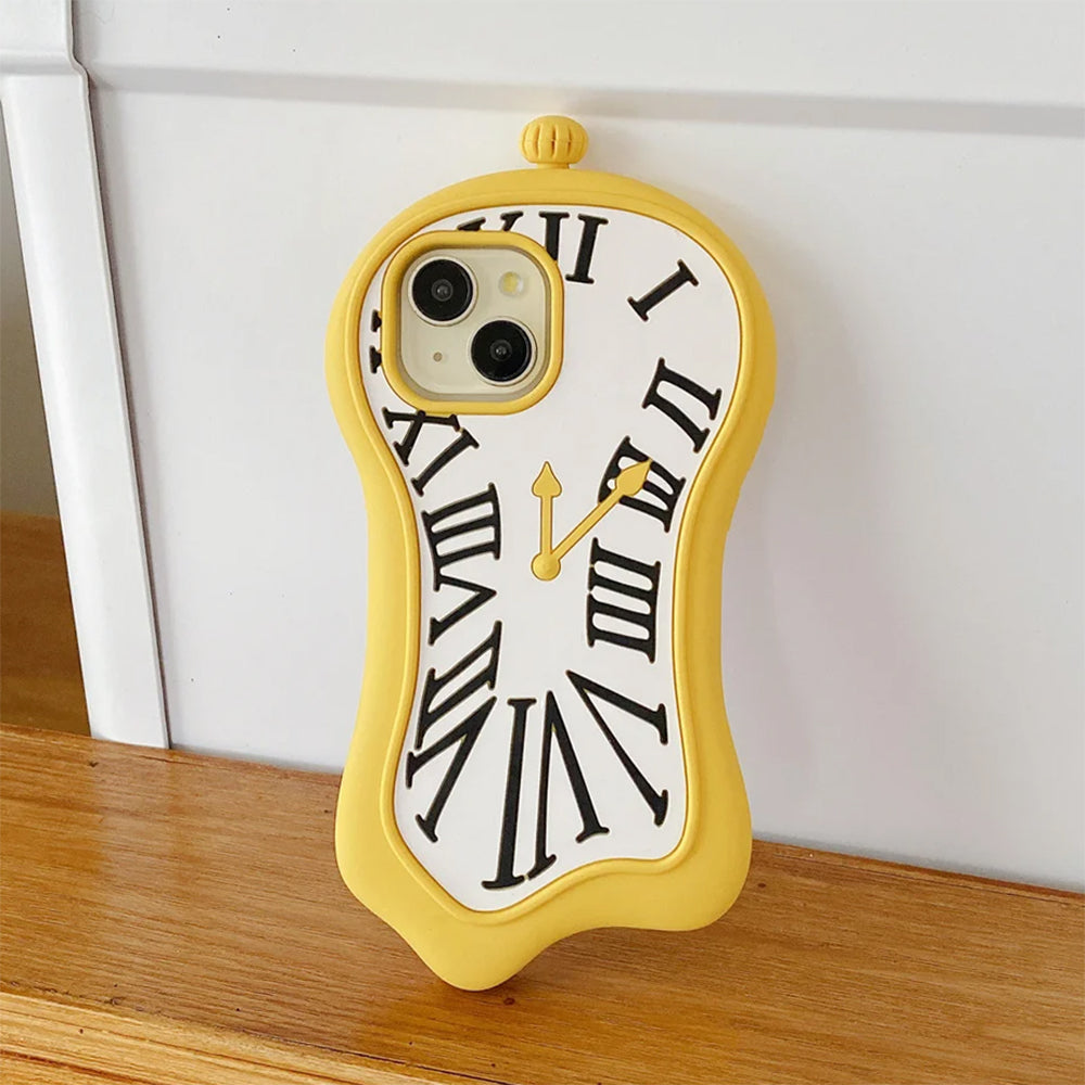 Surreal Melting Clock iPhone Case
