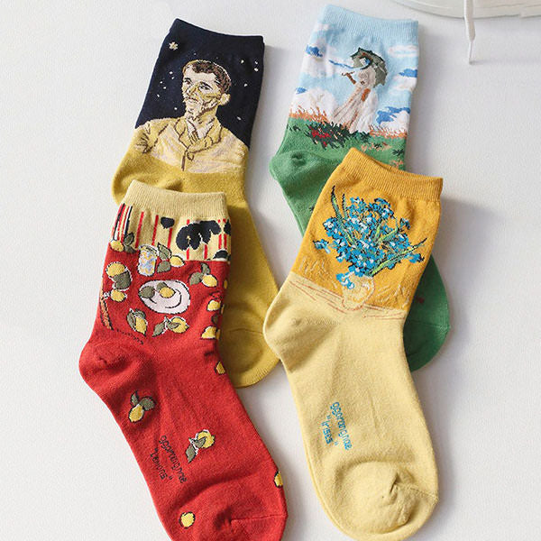 Irises Van Gogh Socks