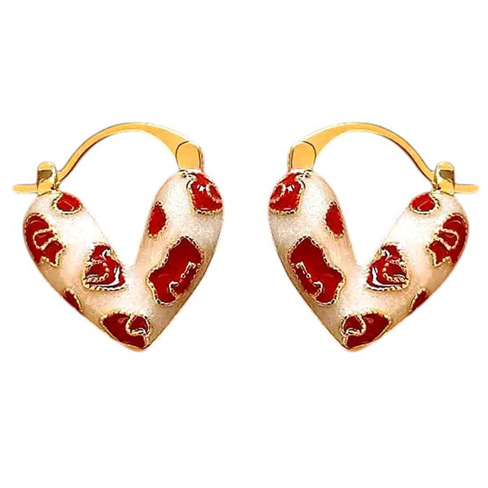 Flirty Baby Vintage Heart Earrings