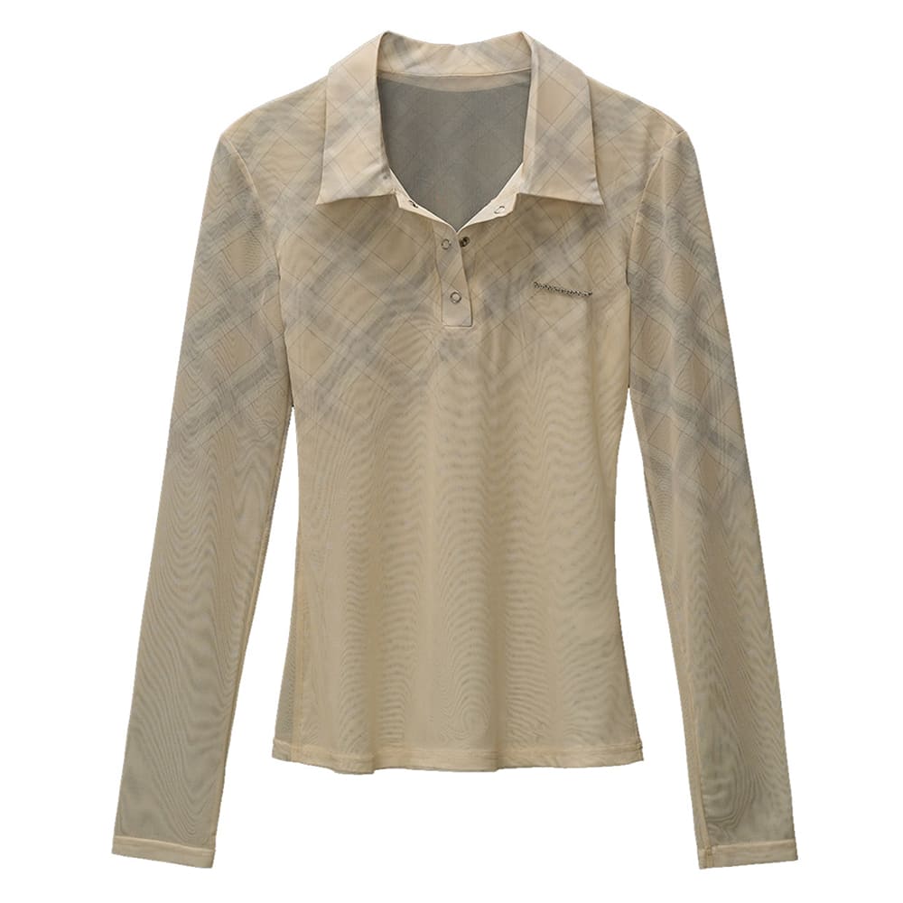 Y2K Plaid Fitted Shirt