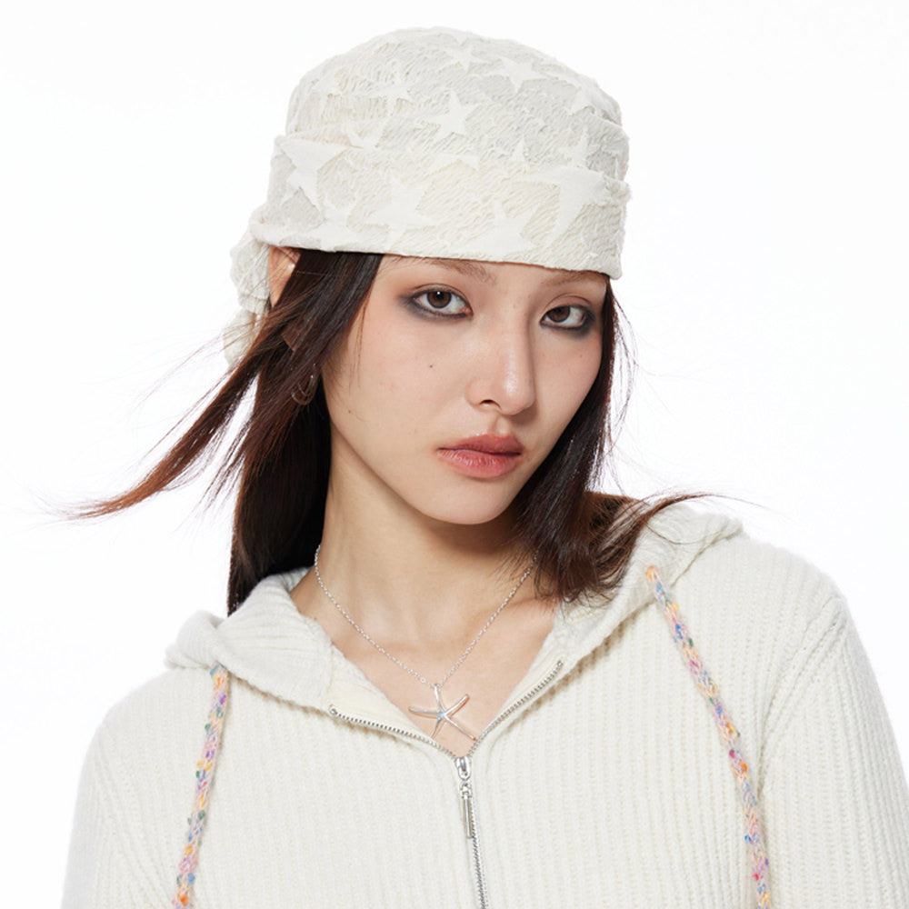 Y2K Star Print Bandana Headscarf